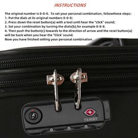 Ziyofinn Suitcase Locks TSA Luggage Locks Suitcase Bag Customs Lock 3 Digit Luggage Lock for Toolbox Storage Bag Travel Business