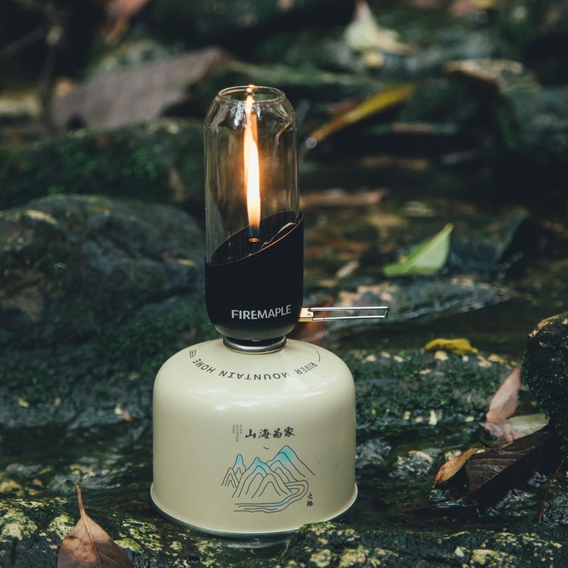 Fire-Maple Orange Camping Gas Lantern | Outdoor Gas Lamp |