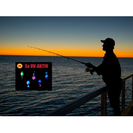 Machilea Twist Spoons Trout UV-Active 3 g | Twister Spinner Trout with Rolling Swivels | Trout Blinker Spoon 5 Pieces in Box | Trout Bait Set for Trout Fishing Trout Bait (Orange Feather)