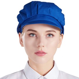 Nanxson 3pcs Chef Hat Kitchen Cooking Chef Cap Food Service Hair Nets CF9033 (Blue*3pcs, one Size)