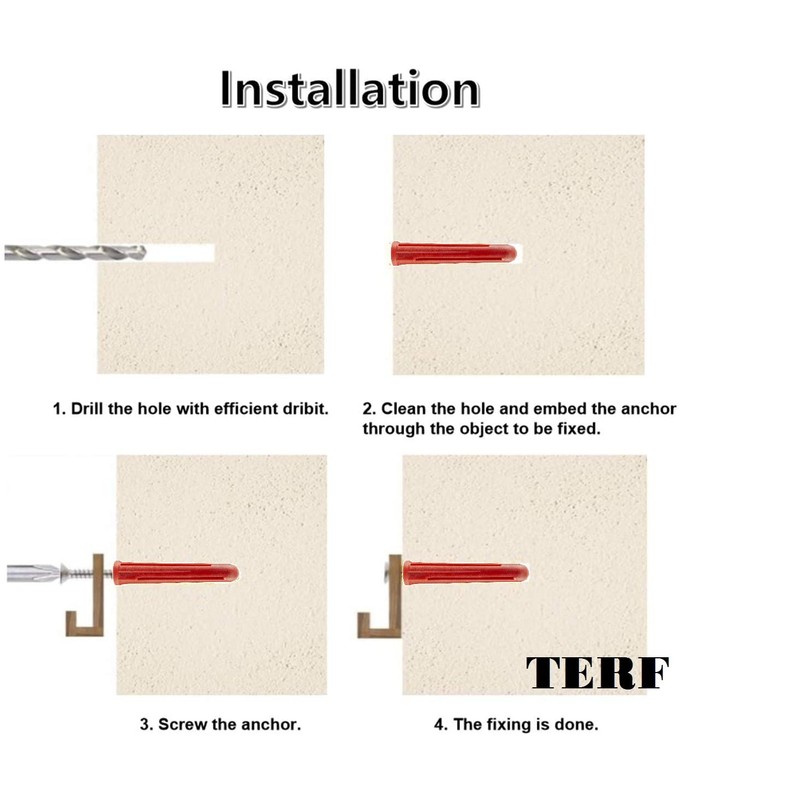 TERF® Premium Quality Red Wall Plugs - 6mm x 30mm