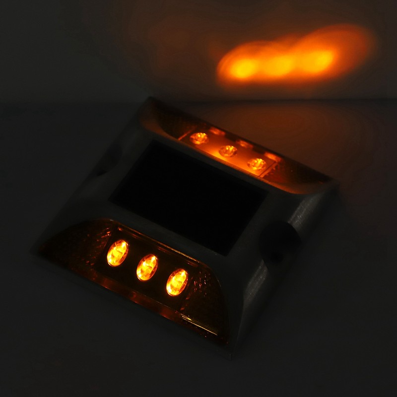 LED Solar Power Ground Marker Lights Waterproof Outdoor Driveway Road