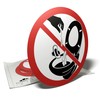Do not throw toilet bowl sticker 6 round stickers 9.5cm