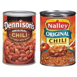 Dennison's & Nalley Original Chili Con Carne with Beans Combo (Pack of 8)