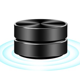 Minibocina portátil Bluetooth de conducción ósea, sonido grave estéreo, reproductor de música creativo de tamaño mini para el hogar, exteriores, viajes (color negro)