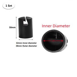 Trampoline Pole Cap Enclosure G Shaped Pole Cap Trampoline Shell Rod Cap with Screw for Flat Steel Sheet Top Ring System