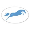 CafePress Jumping Horse Oval Sticker Oval Car Bumper Sticker
