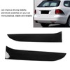 1 Pair Left Right Gloss Black Rear Window Side Spoiler