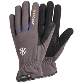 Tegera 417 Work Gloves - Synthetic Leather, Cold Protection, Reinforced Palm, Good Grip, Size 8 (1 Pair)