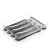 BINO 5-Slot Silverware Organizer for Drawer | Plastic Utensil Organizer