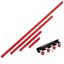 Woodpeckers Edge Rule, Metric Set, Wraps Around Edge, USA Made, Laser Engraved Scales, Beveled Edges, Aluminum Woodworking Ruler