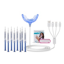 Professional 32 Led Home Teeth Whitening Kit, Furein Smile Peroxide Free 8 x Tooth Whitener Gel Refills Teeth Stains Remover|Whiter Teeth in just 16mins|No Pain Non Sensitive