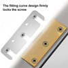 3.5 Inch Door Hinge Shims - Laser-Cut Stainless Steel Kit