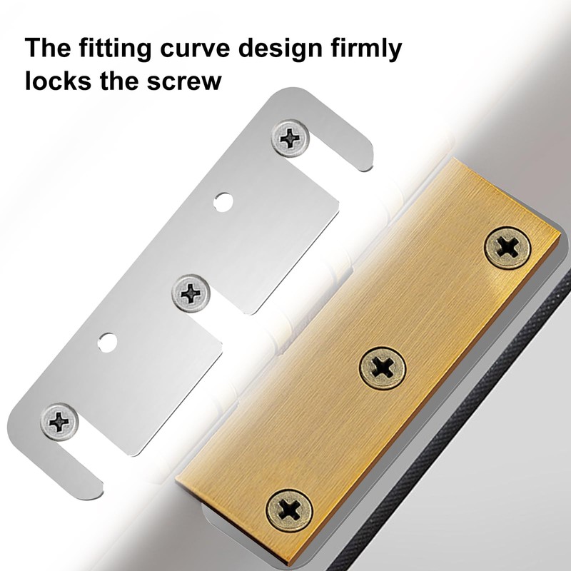3.5 Inch Door Hinge Shims - Laser-Cut Stainless Steel Kit