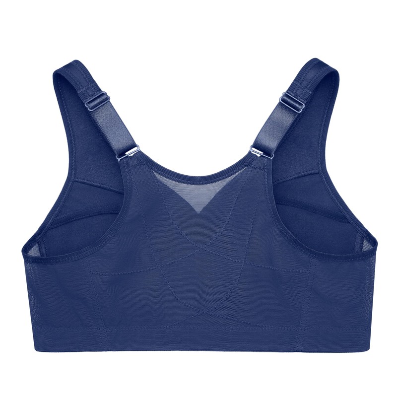 Glamorise Women's Full Coverage Bra, blue, 95F