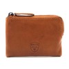 Genuine Leather Mini Wallet Vintage Waxed Cowhide Leather with RFID
