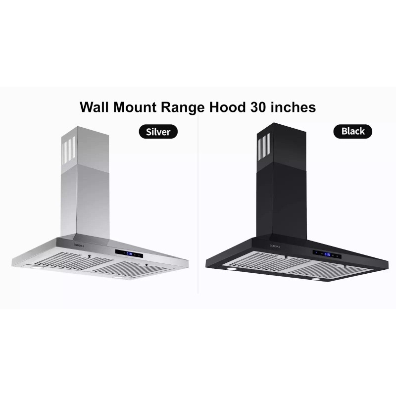 SNDOAS 30 in Wall Mount Range Hood Kitchen Stainless Steel