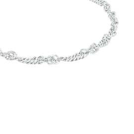 Amor 2017460 Women's Summer Jewellery Anklet 925 Sterling Silver 25 cm Silver Comes in Jewellery Gift Box, Sterling Silver, No Gemstone