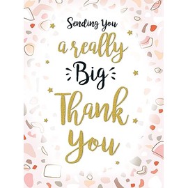 Piccadilly Greetings Large Big Thank You Card - A4-12 x 9 inches