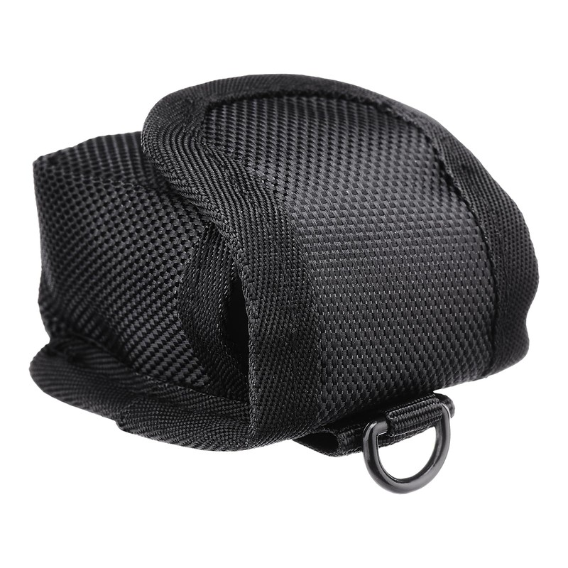 Fdit Portable Black Storage Bag for Finger Oximeter with Belt