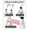 Taranta 3 Step Ladder, Lightweight Aluminum Step Stool with Convenient