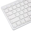 Wireless Keyboard Mini 78 Keys Ultra Thin Portable White Computer