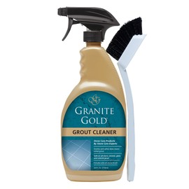 Granite Gold Granite Gold Grout Cleaner Spray with Brush for Stone, Ceramic, Glass & Colored Grout, 24 Ounce