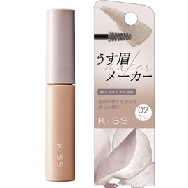 KiSS Thin Eyebrow Maker 02 Ash Beige 0.2 oz (6 g)