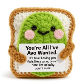 Heartfelt Gifting Funny Gifts for Boyfriend Girlfriend - Cute Crochet Avocado, Sentimental I Love You Gifts for Her Him, Romantic Anniversary Christmas Valentine's Day Birthday Present