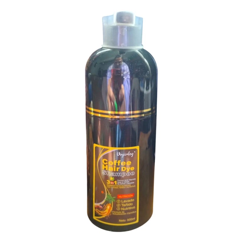 Shampoo Tinte Colores Y Negro Cubre Canas Gengibre 3 En
