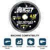 4.5-Inch Thin Rim Turbo Diamond Blade - Reinforced on Both