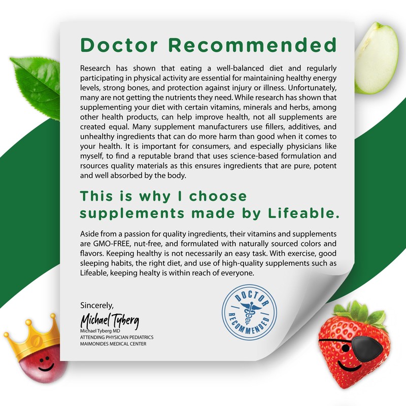 Lifeable Vitamin B Complex for Kids | with VIT C