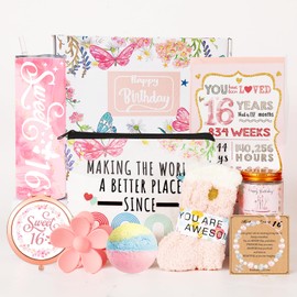 Sweet 16 Gifts for Girls - 16th Birthday Gift for Girl - Sweet Sixteen Gift for Girls Trendy 2025 - Coolest 16 Birthdays Gifts Box, Best Gifts for 16 Year Old Teen Girl,16th Birthdays Decoration Ideas