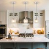 Osimir Brushed Nickel Pendant Lights Kitchen Island, 1-Light 5.9" Modern
