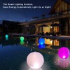 Rukars Floating Ball Pool Light Solar Powered 4 PCS, 14