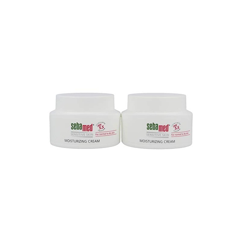 Sebamed moisturing cream, for sensitive skin, Net Wt. 2.6-Ounce Bottles