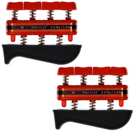 Digi-Flex Hand Exercisers Light (Red - 3 lbs Resistance / Finger)