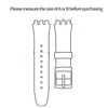 KHZBS rubber silicone watch band strap loops keeper holder retainer