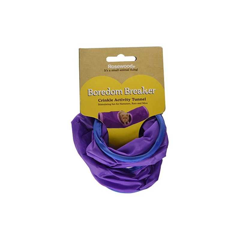 Rosewood Boredom Breaker Small Animal Activity Toy Small Crinkle Tunnel