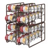 MOOACE 4 Pack Can Dispenser Rack, Stackable Can Storage Organizer