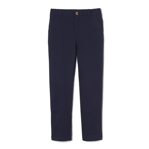 French Toast Boys' Adjustable Waist Straight Fit Stretch Twill Chino