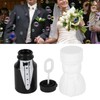 26 Pieces Wedding Bubble Bottles, Mini Bubble Bottles in Black