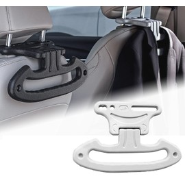 3 in 1 Car Coat Hanger Headrest Coat Hanger Coat (Gray)