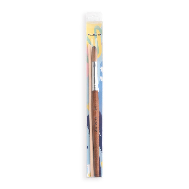 KADS Pure Kolinsky Hair Bristles Acrylic Nail Brush Oval Curled