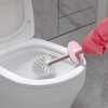 Topsky 2 Pack Compact Toilet Brush & Holder Set, Plastic