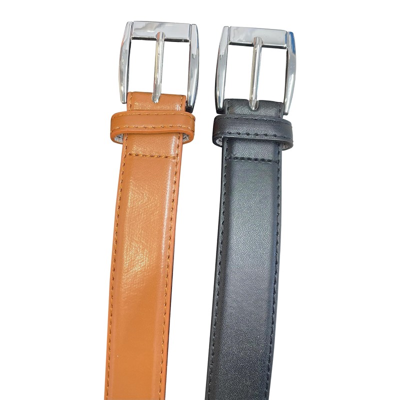 Men's Leather Lined Trouser Belt, 1" Wide, Great for Everyday