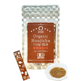 [Shunpo Tea Garden] Hojicha Powder, Hojicha Tea Powder, Organic Hojicha Tea Stick, 0.07 oz (2 g) x 8 P), Tea Powder Stick, Cold Brew Tea (Convenient Individual Packaging for Hojicha Latte and