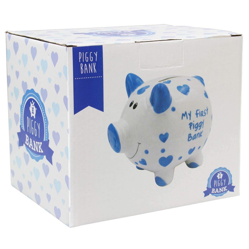 Lesser & Pavey My First Piggy Bank, Blue