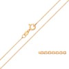 Old English Jewellers Solid 9ct Yellow Gold on Silver 1mm