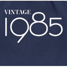 Shirtracer - Gym Bag Backpack - 40th Birthday - Vintage 1984 White, 08 Navy Blue